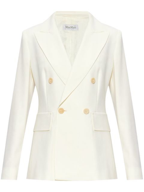 Max Mara double-breasted virgin-wool blazer Women