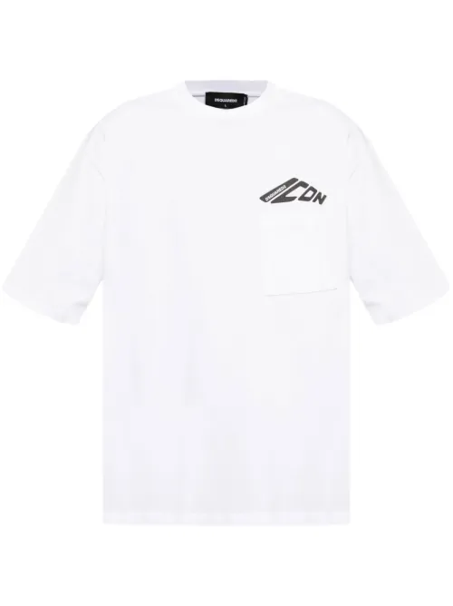 T-shirt en coton à col rond - DSQUARED2 - Modalova