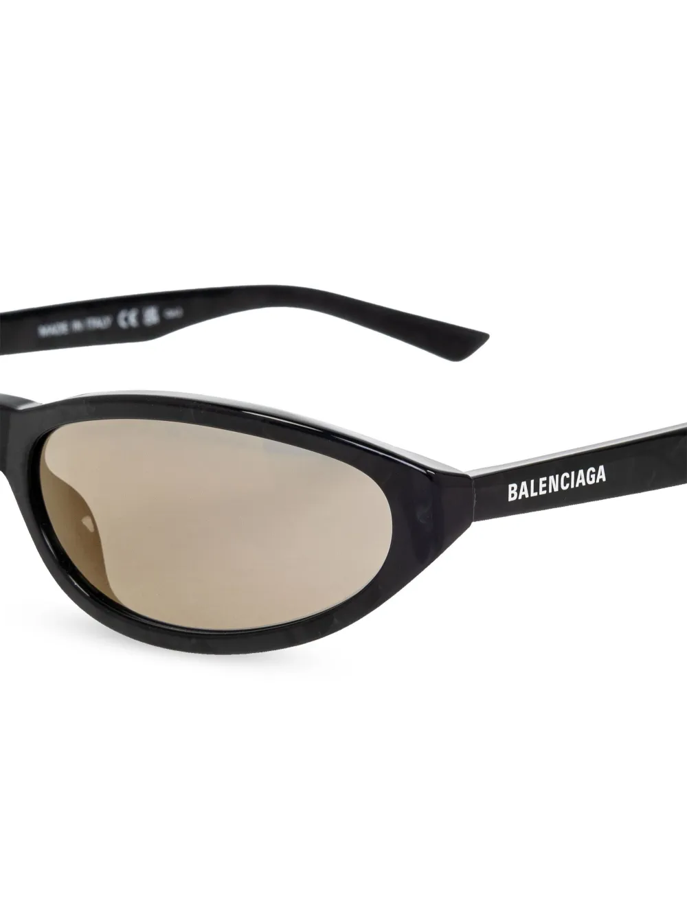 Neo oval-frame mirrored sunglasses