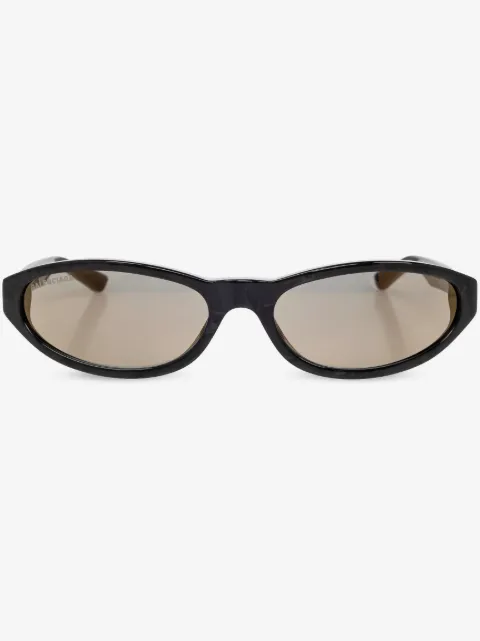 Balenciaga Eyewear Neo oval-frame mirrored sunglasses