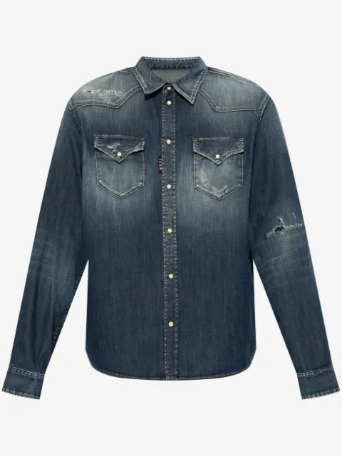 DSQUARED2 chemise en jean à manches longues