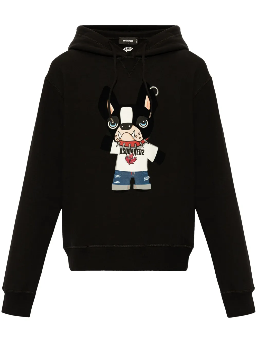 Dsquared2 graphic-print cotton hoodie - Black