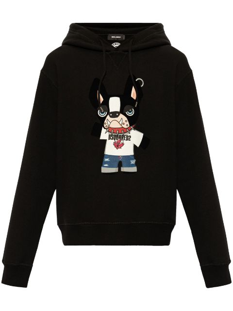 DSQUARED2 graphic-print cotton hoodie Men