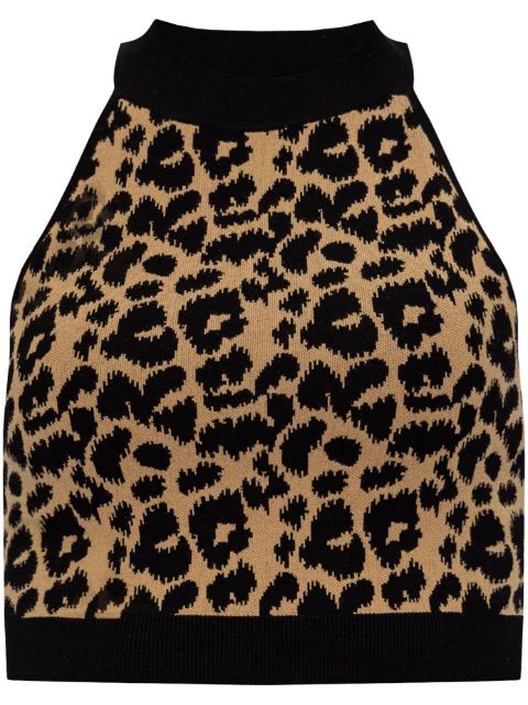 Max Mara Tenna leopard-print crop top Women