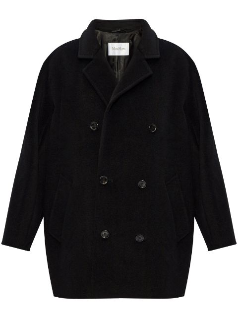 Max Mara notched-lapel wool-blend coat Women