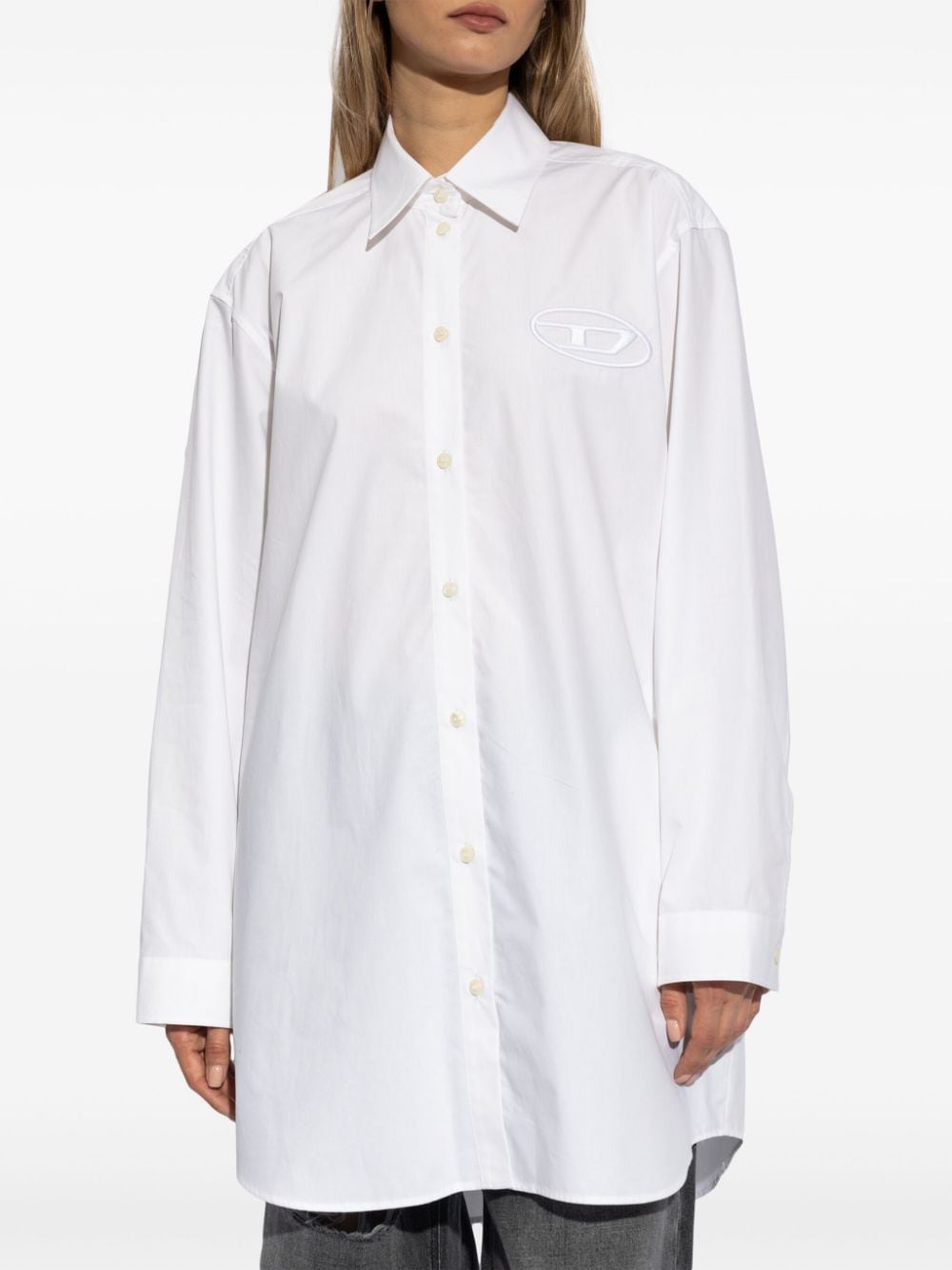 Shop Diesel D-dalis Shirt In White