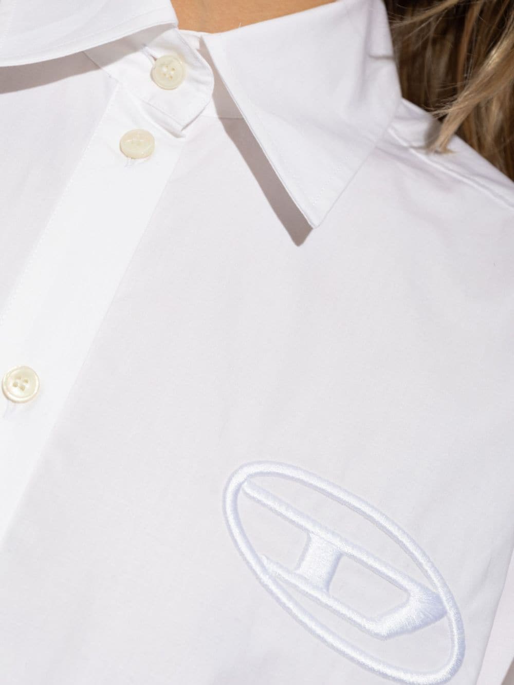 Shop Diesel D-dalis Shirt In White