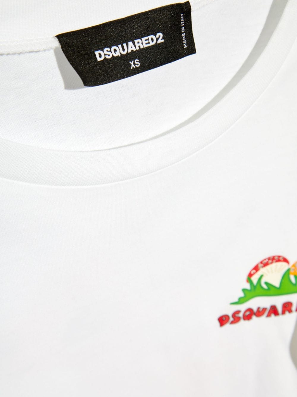 Shop Dsquared2 Graphic-print Cotton T-shirt In White