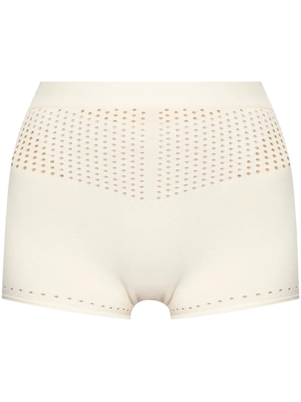 Max Mara perforated high-waisted shorts - White