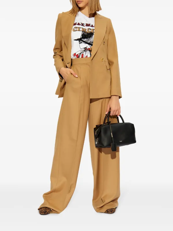 Max Mara Senna high-waisted Trousers | Brown | FARFETCH HK