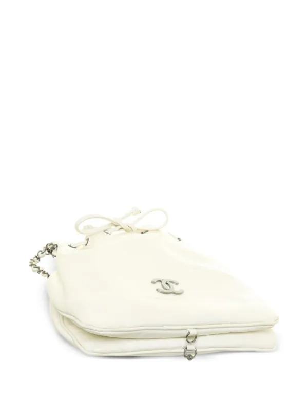 CHANEL デュアルツインミニバッグ CHANEL Pre-Owned 2007 デュアル ツイン ミニバッグ | ホワイト