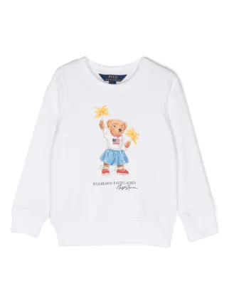 POLO RALPH LAUREN KIDS Polo Bear スウェットシャツ | ホワイト 