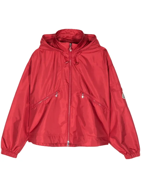 Moncler red windbreaker on sale