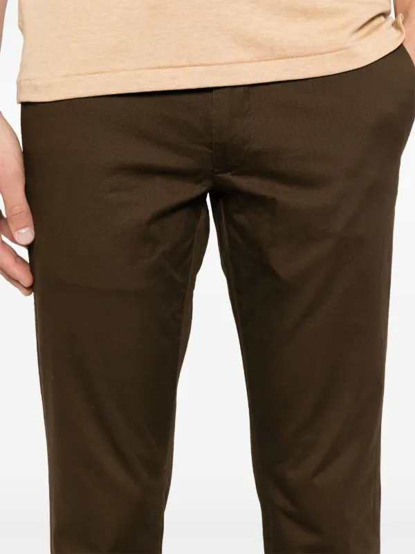 Polo by Ralph Lauren ダークブラウン スラックス 32 Polo Ralph Lauren logo-tag Trousers | Brown | FARFETCH