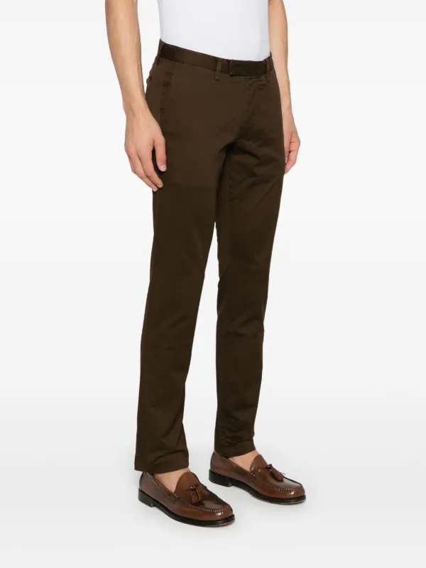 Polo by Ralph Lauren ダークブラウン スラックス 32 Polo Ralph Lauren logo-tag Trousers | Brown | FARFETCH