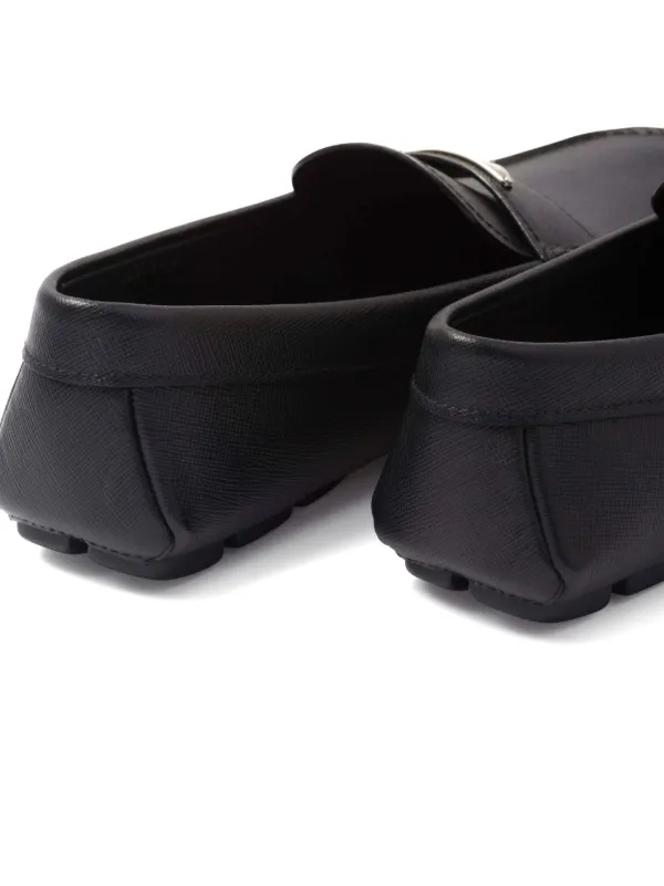 Prada Saffiano Leather Driver | Black | FARFETCH display picture 2