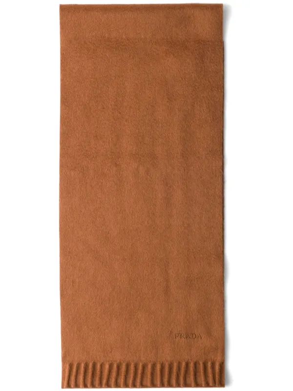 【関税&送料込】Prada Embroidered Cashmere Blend Scarf Prada Embroidered Cashmere Blend Scarf | italist