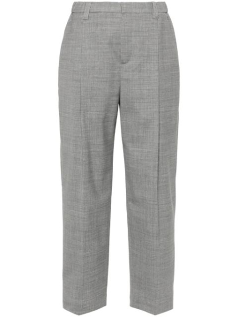 Brunello Cucinelli tailored virgin wool-blend cropped trousers Women