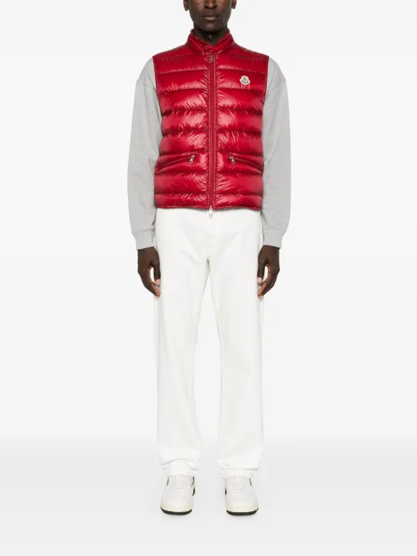 Moncler Gui Padded Gilet Red FARFETCH HK