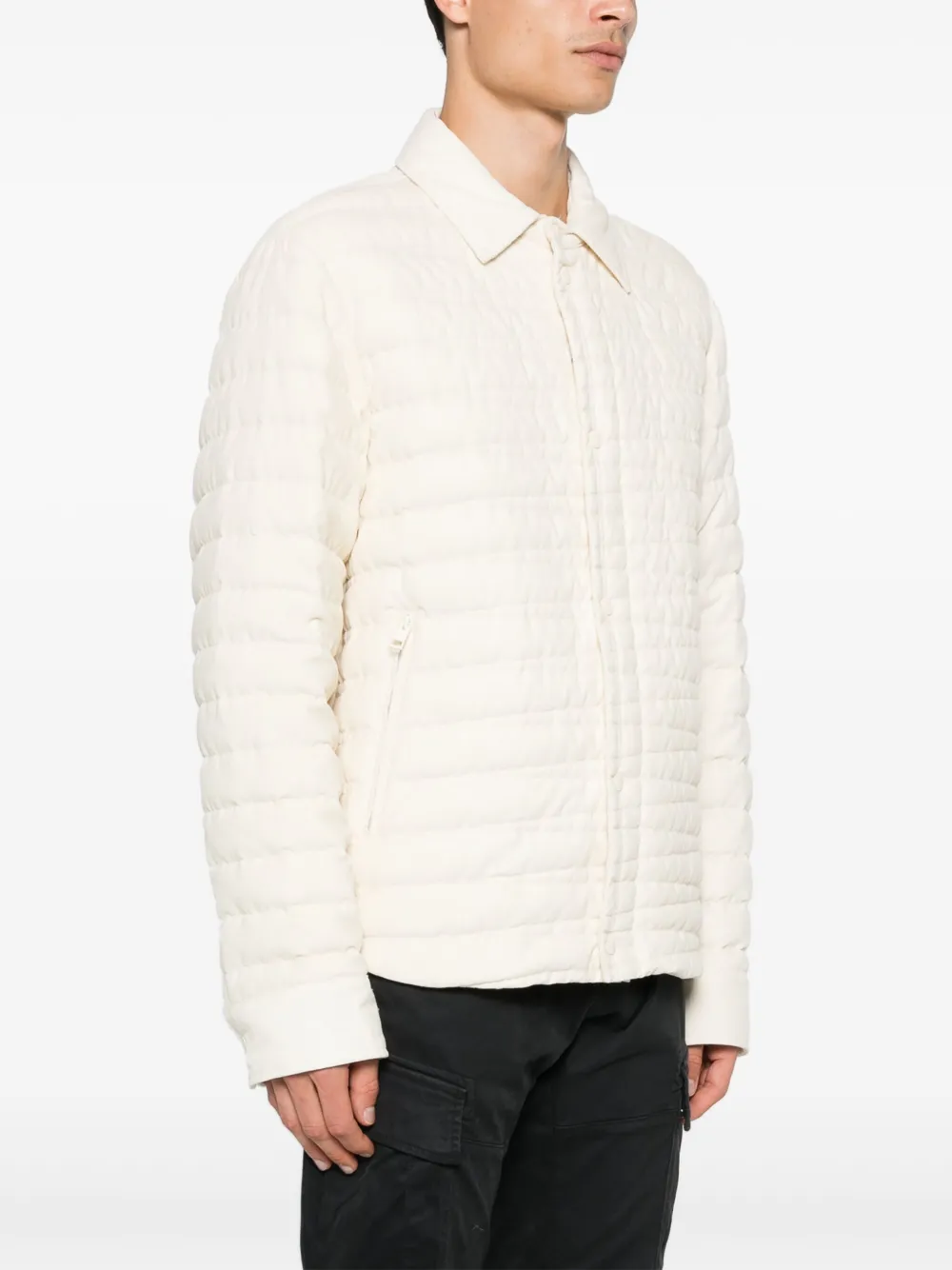 Moncler Coromell gewatteerd shirtjack Beige