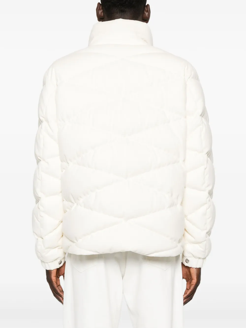 Moncler Kaver ribfluwelen gewatteerd jack Beige