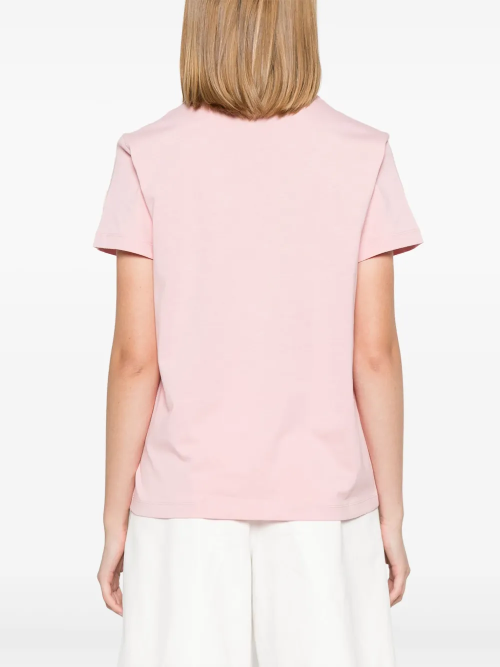 Moncler T-shirt met logoprint Roze