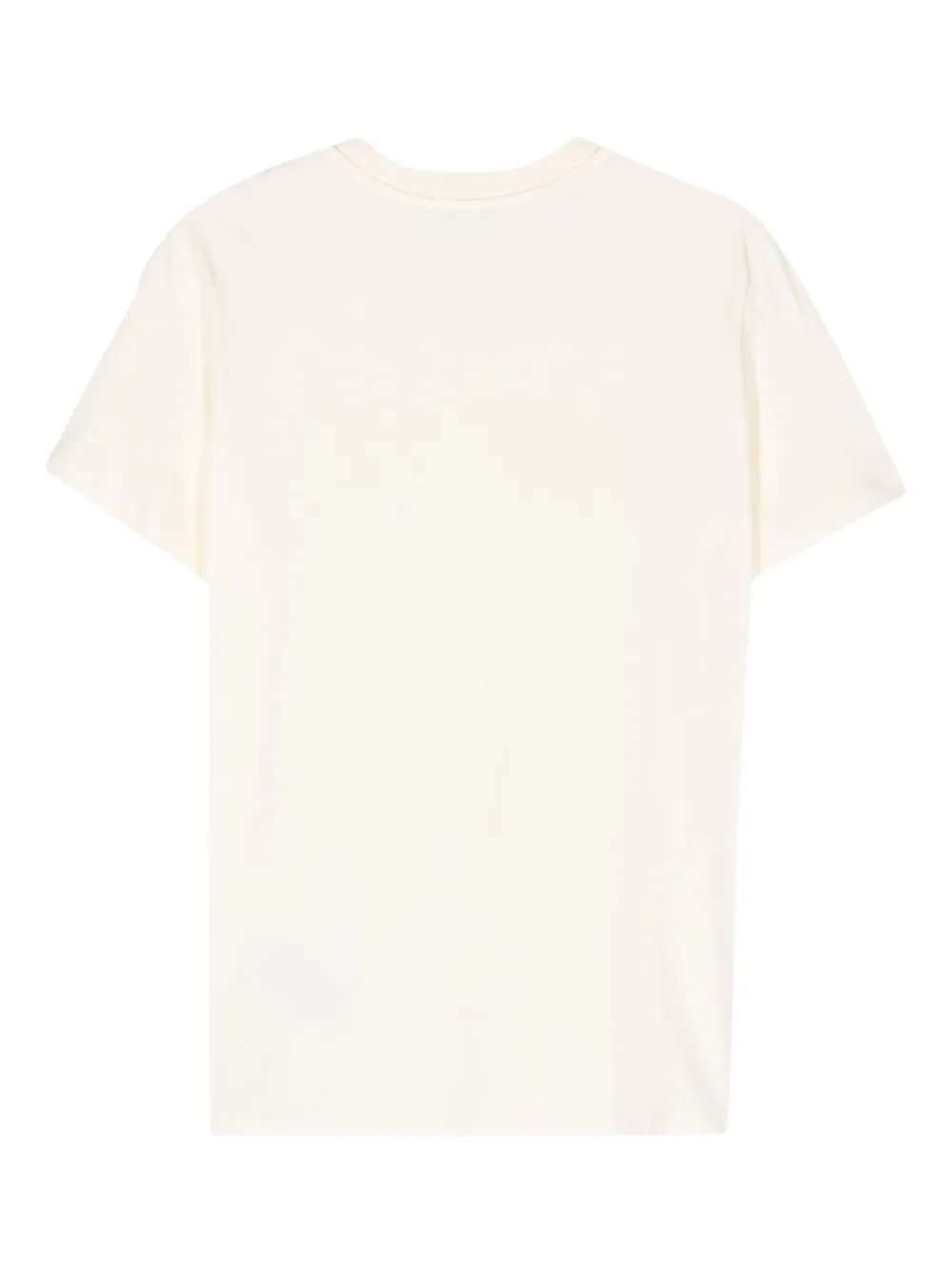 Moncler T-shirt met logoprint - Beige