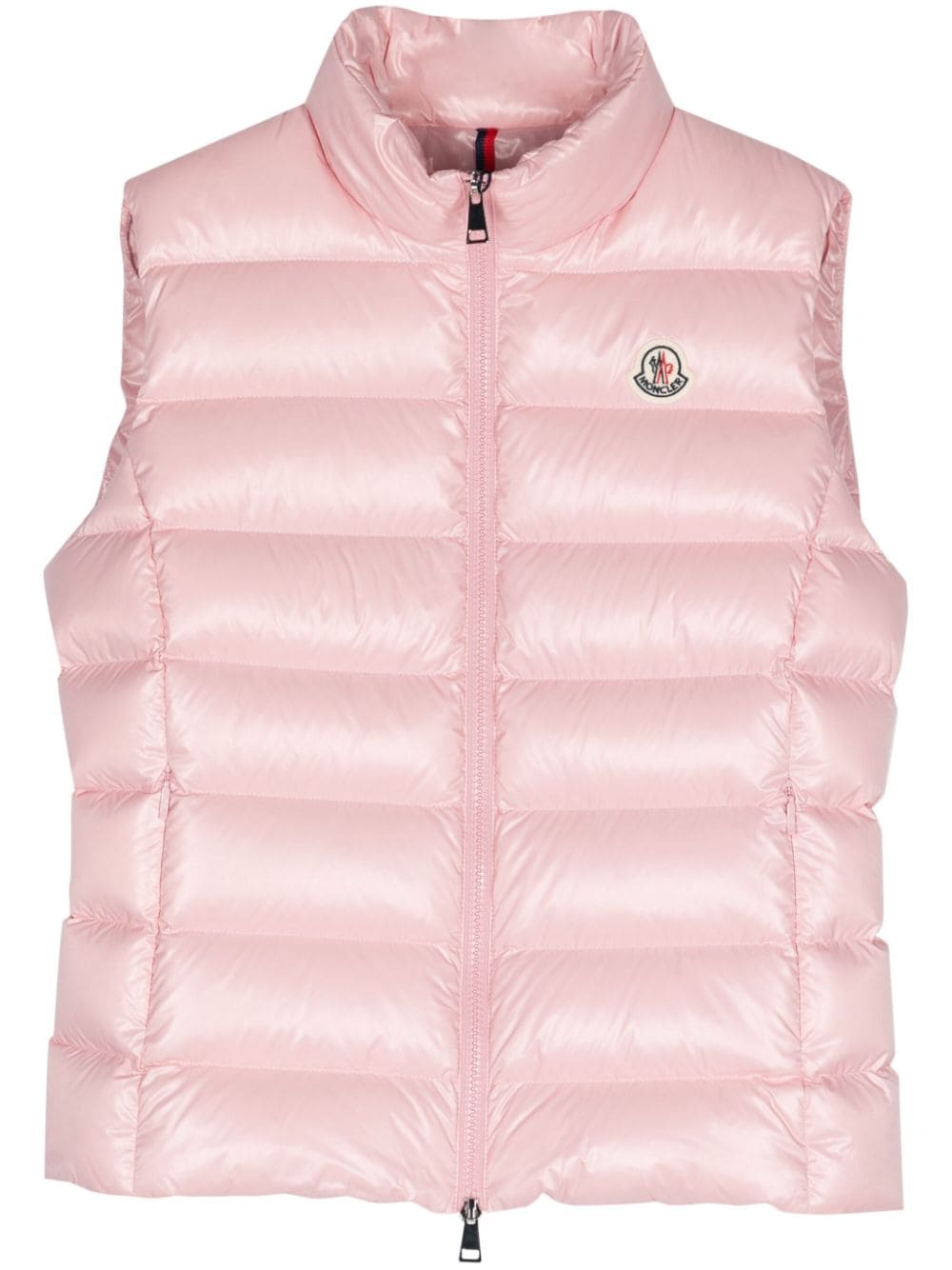 Shop Moncler Ghany Padded Gilet In Rosa