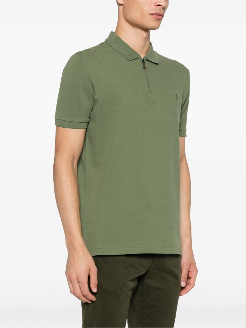 Shop Polo Ralph Lauren Stretch Polo Shirt In Green