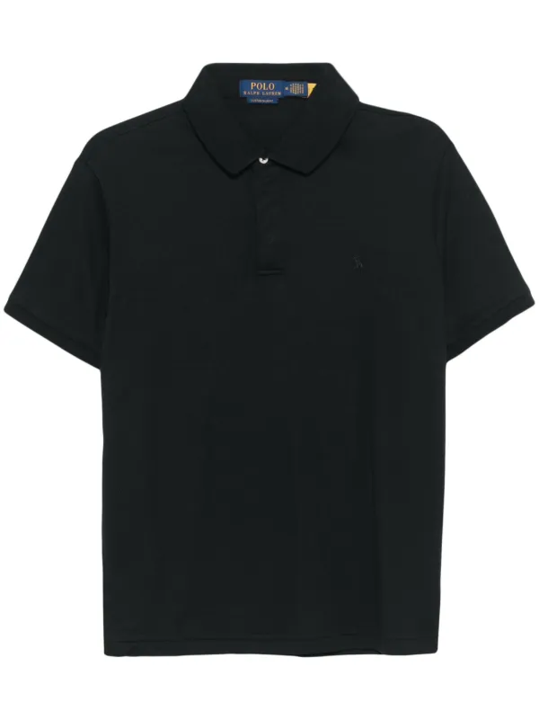 Polo Ralph Lauren Cotton Polo Shirt Black FARFETCH UK