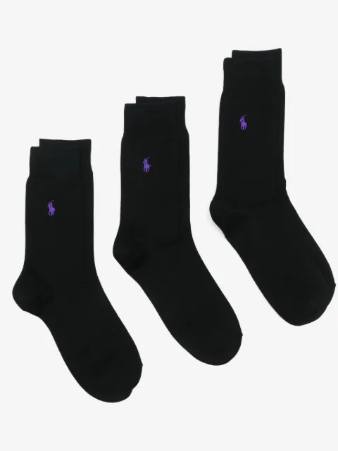 Polo Ralph Lauren Polo Pony-motif socks (pack of three)