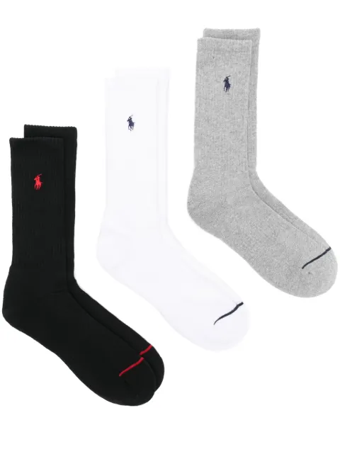 Polo Ralph Lauren Polo Pony-motif socks (pack of three)