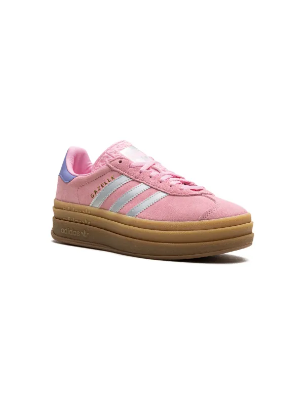 Adidas Kids Gazelle True Pink Silver Sneakers Farfetch