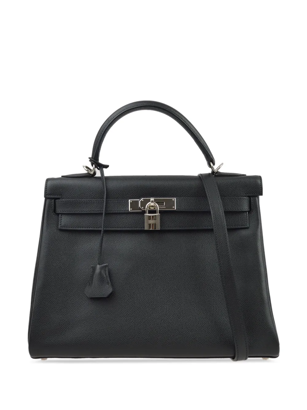 Hermès Pre-Owned 2004 ケリー 32 2way ハンドバッグ - ブラック Hermès Pre-Owned 2004 ケリー 32 2way ハンドバッグ - ブラック