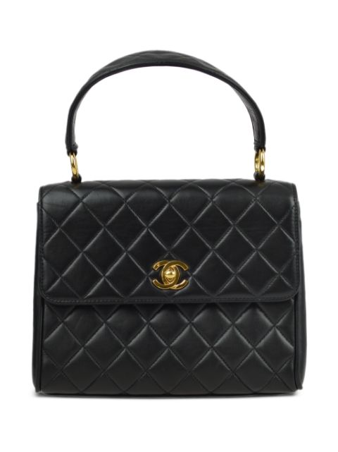 HOT SALE CHANEL 1997 CC turn-lock diamond-quilted handbag Women