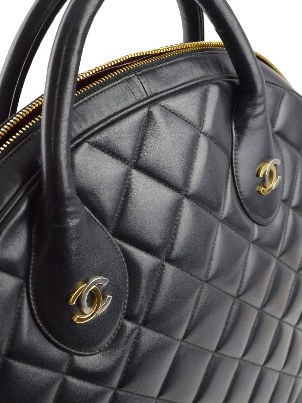 CHANEL 1998 diamond-quilted double CC handbag Women