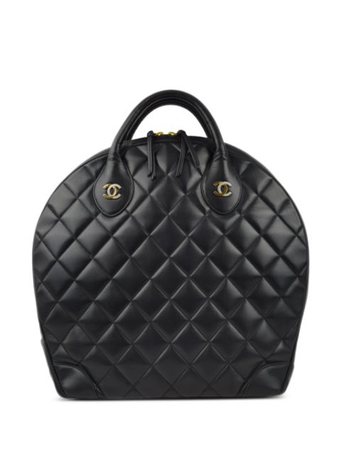 HOT SALE CHANEL 1998 diamond-quilted double CC handbag Women