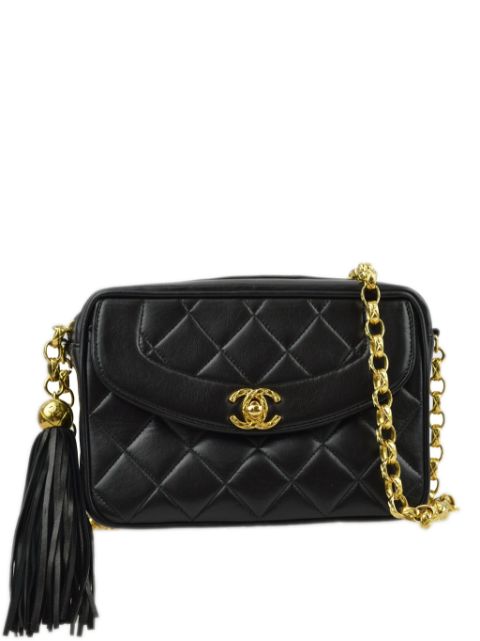 Affordable HOT SALE CHANEL 1995 CC turn-lock diamond-quilted camera bag Women