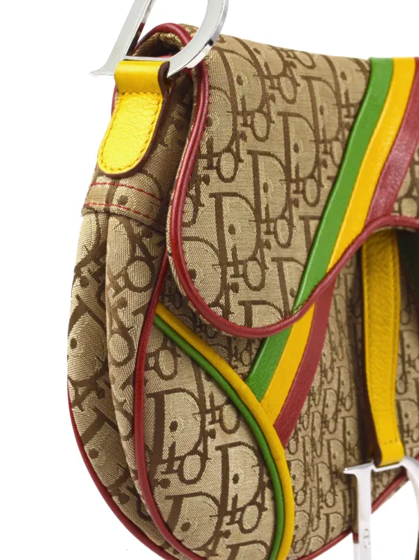 Christian Dior Pre-Owned 2004 ラスタ オブリーク サドル ショルダー