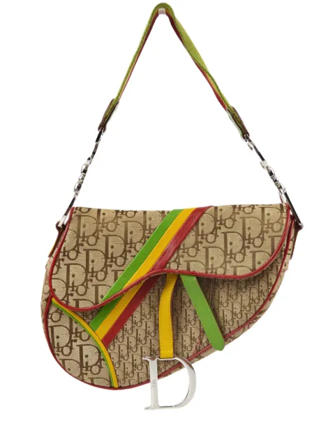 Christian Dior Pre-Owned 2004 Rasta Oblique Saddle shoulder bag WOMEN