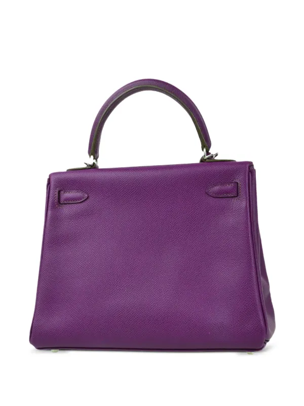 Hermès Pre-Owned 2010 Kelly Retourne 25 two-way Handbag | Purple