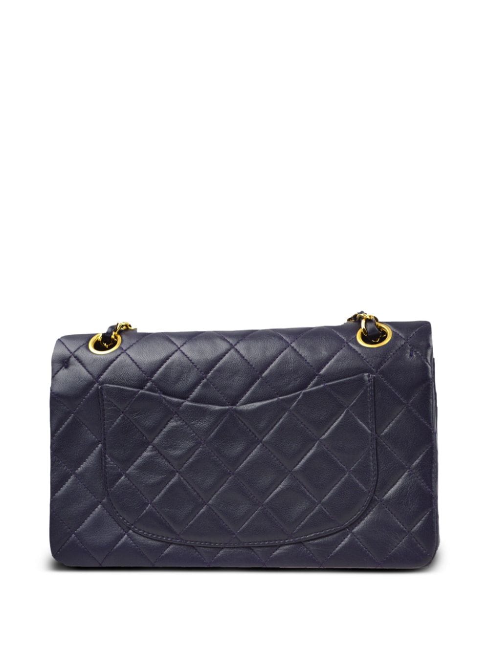 CHANEL Pre-Owned 1990 Double Flap schoudertas - Blauw