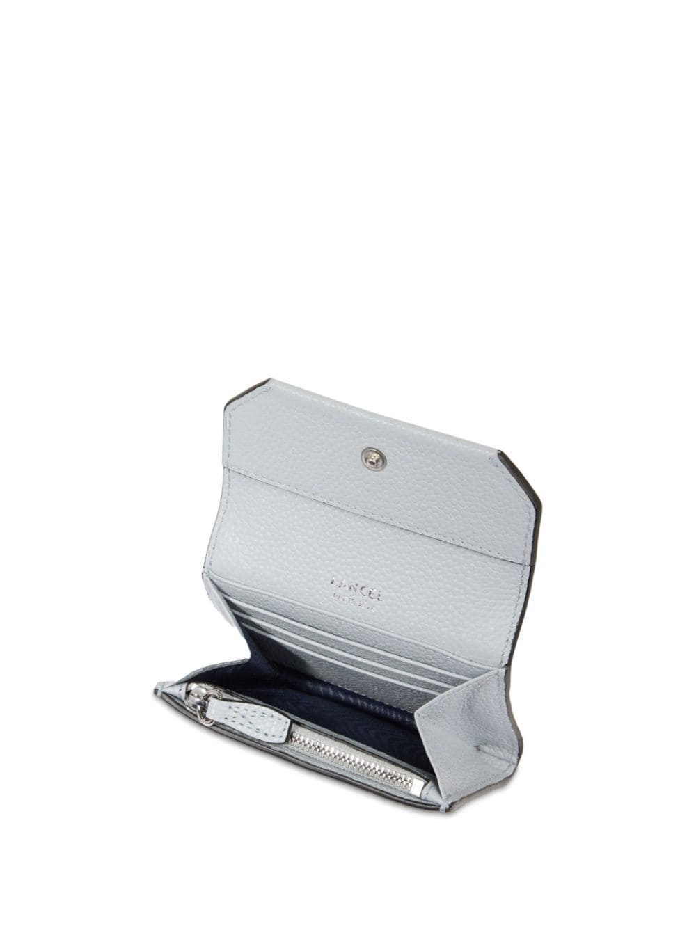 Shop Lancel Mini Ninon Wallet In Grey