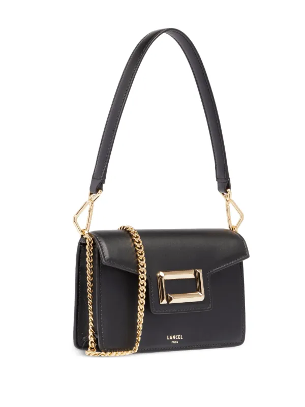 Lancel Mini Sac Porté Épaule En Cuir Noir FARFETCH TN