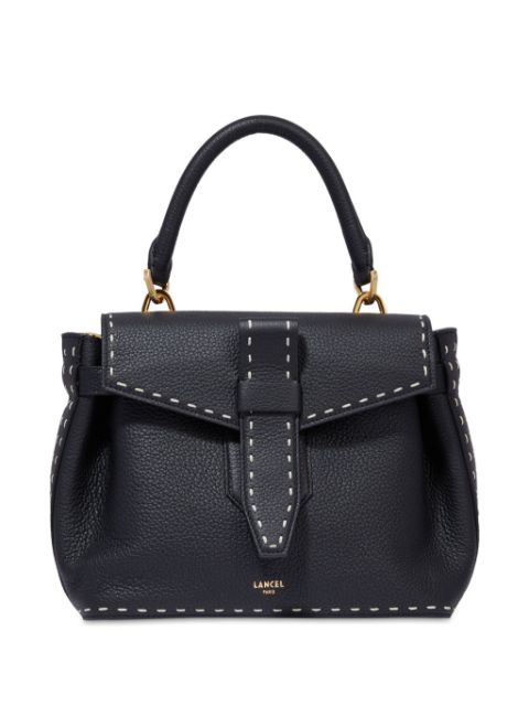 Lancel small buffalo leather tote bag