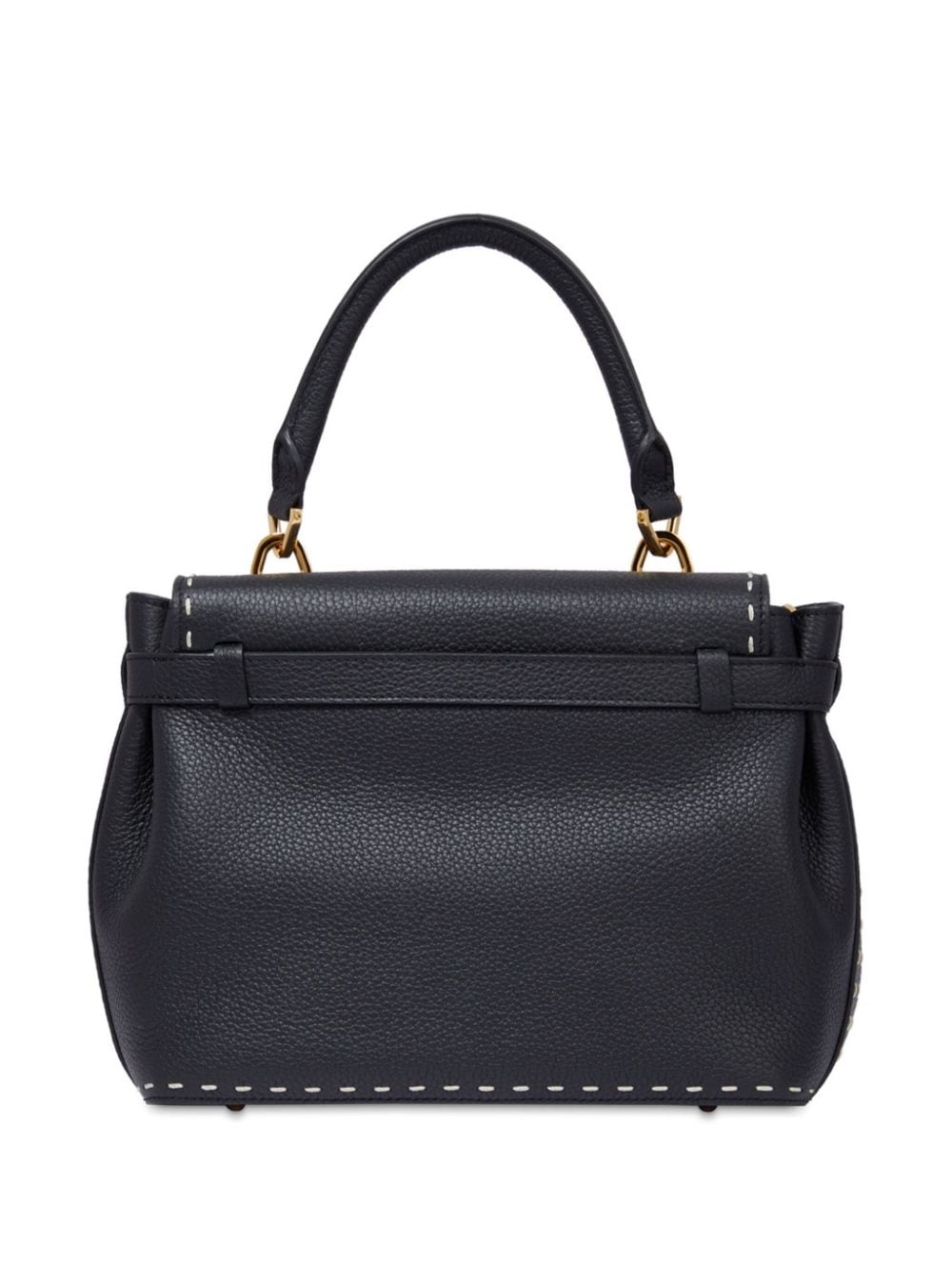 Shop Lancel Small Buffalo Leather Tote Bag In Black