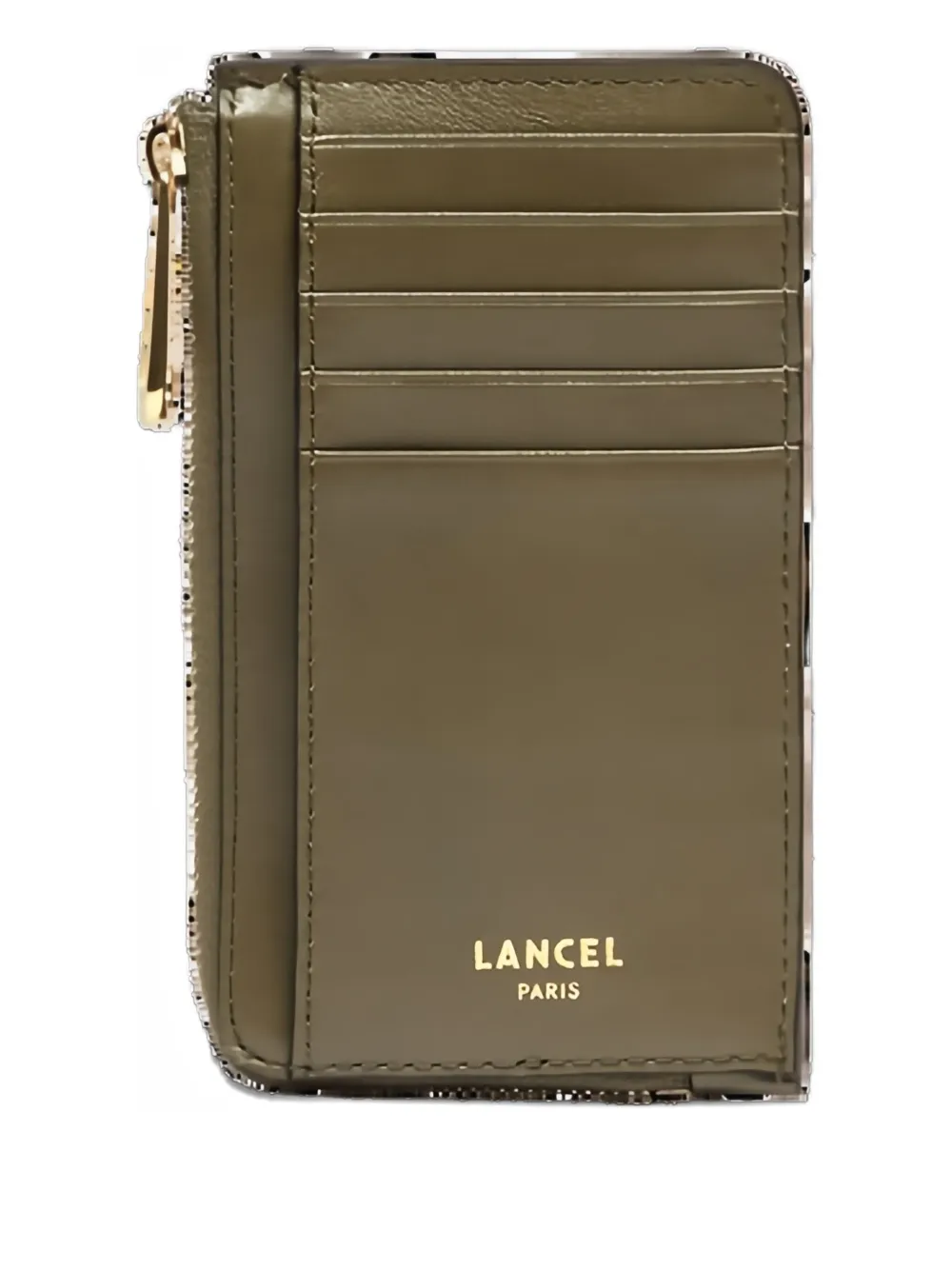 Lancel Angele Zip-around Card Holder In Green