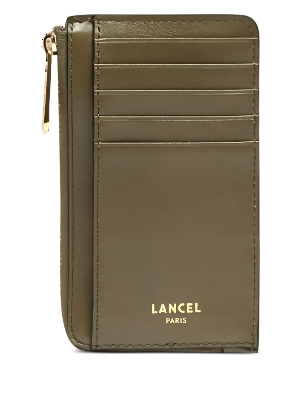 Lancel Angele pasjeshouder met rits - Groen