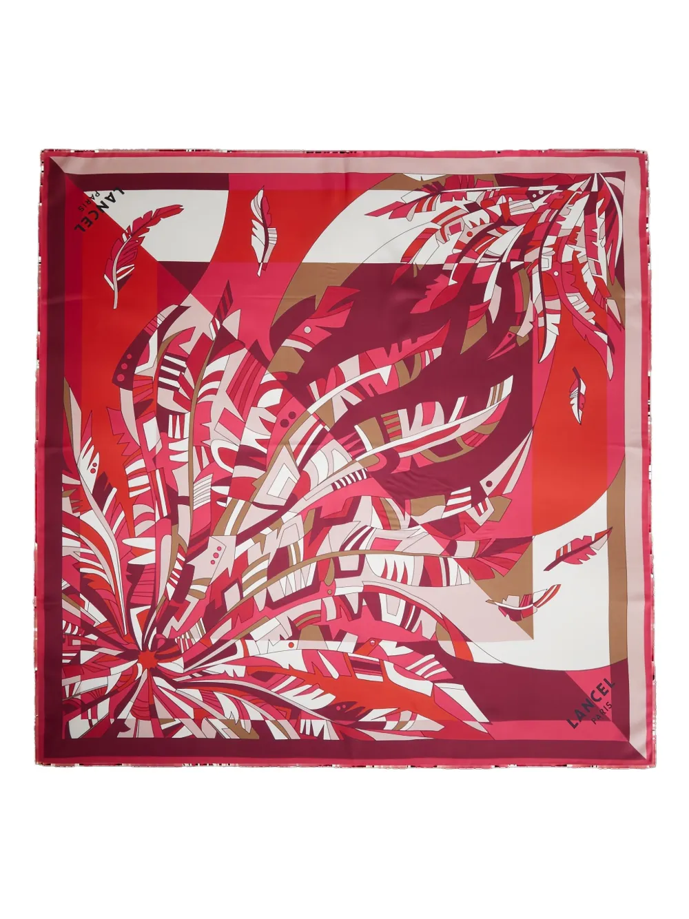 Lancel Arabesque silk scarf - Rosa
