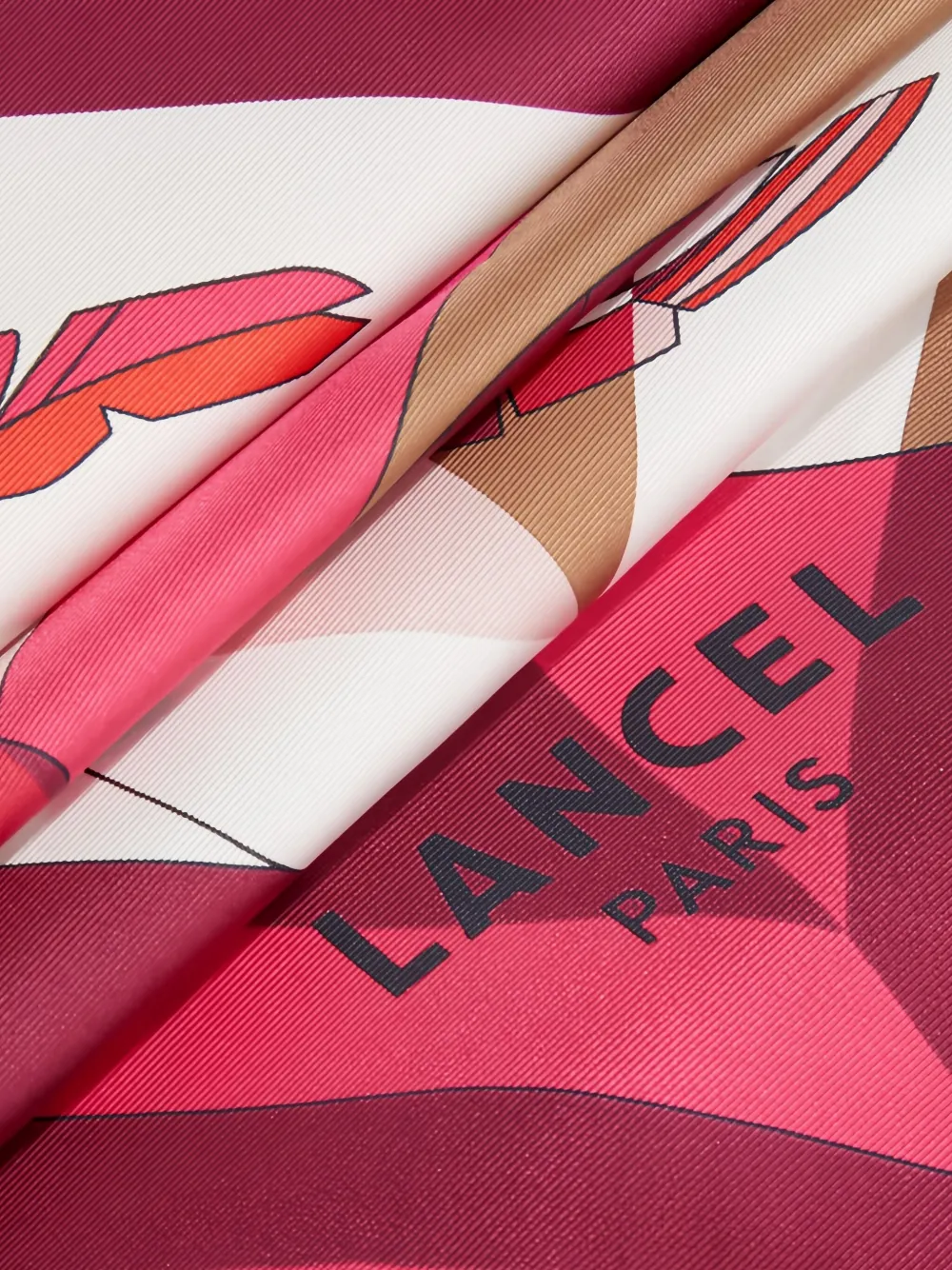  Lancel Arabesque Silk Scarf - Pink 